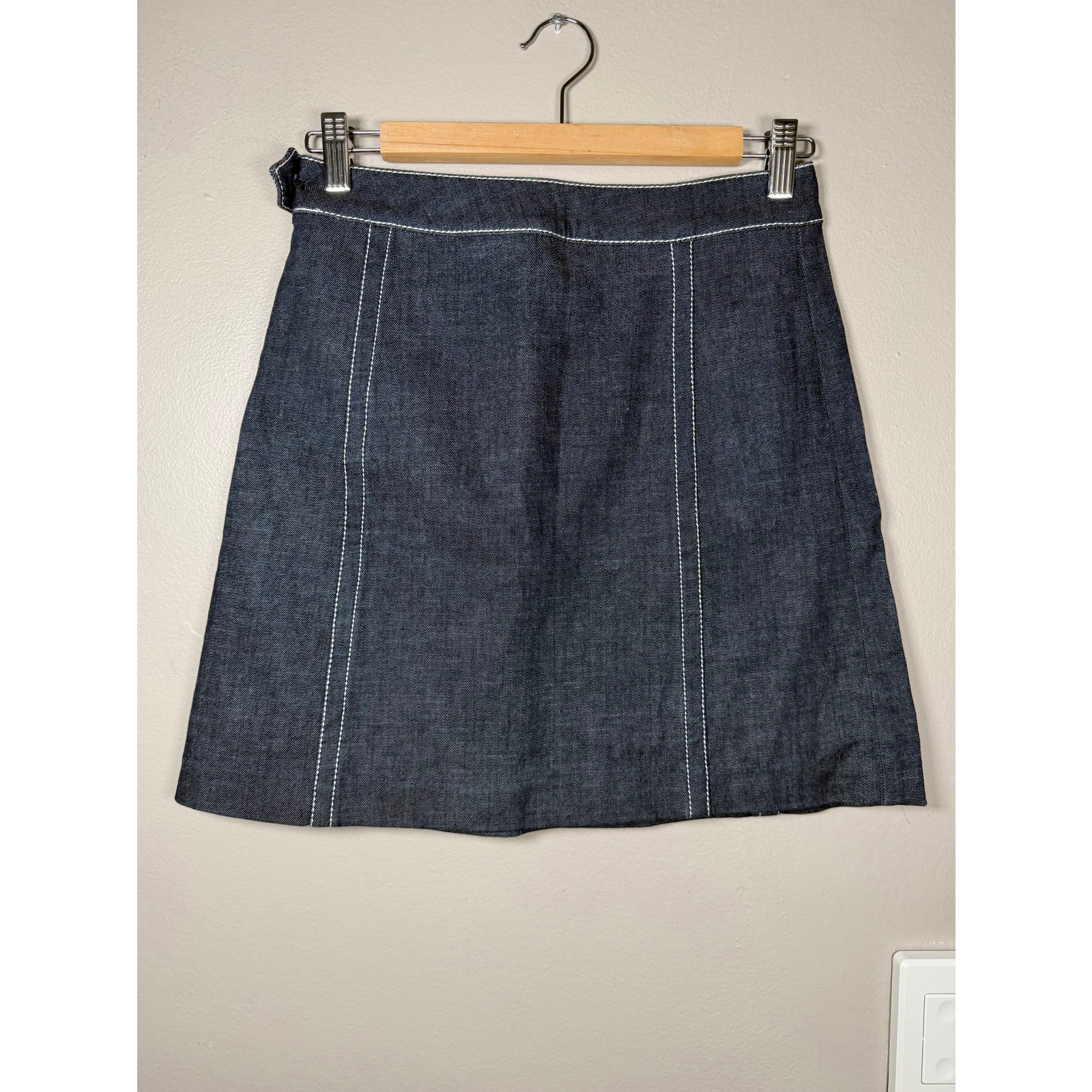 Prada Denim Mini Skirt Size 36/4 Us